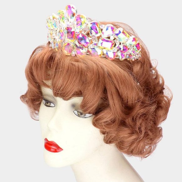 Multi Stone Chunky Tiara main image 8